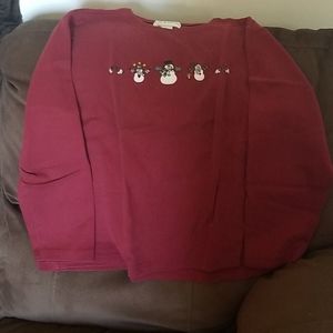 Snowman long sleeve tee